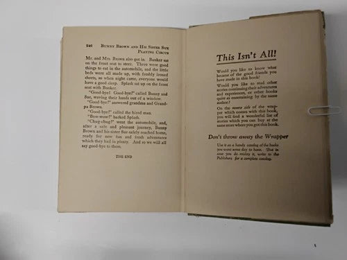Set Of 3: 1916 Bunny Brown Childrens Books