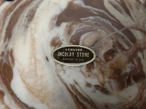 Vintage Incolay Stone Raised Relief Shadow Box Wall Plaque