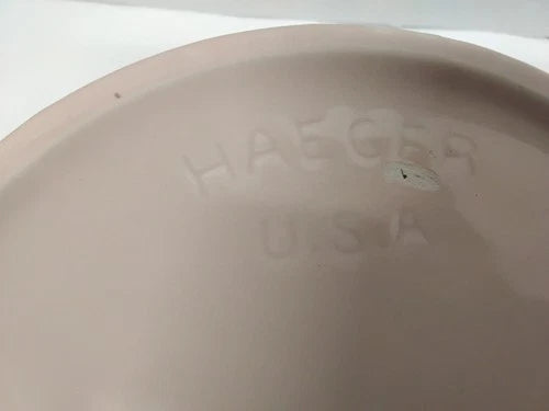 Vintage Haeger Pink Quilted Ceramic Planter Vase Flower Pot