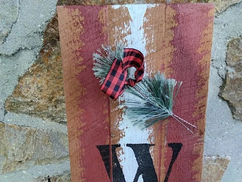 Rustic Front Door Welcome Sign