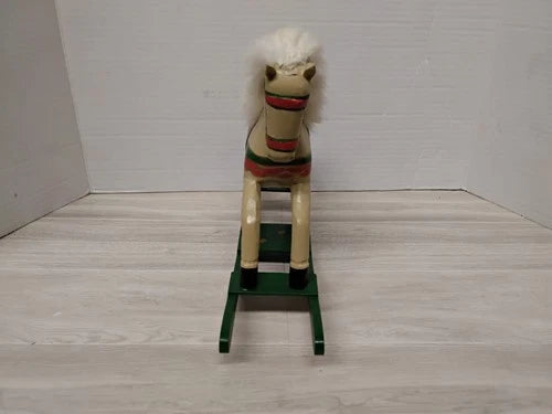 Vintage Handcrafted Wooden Rocking Horse