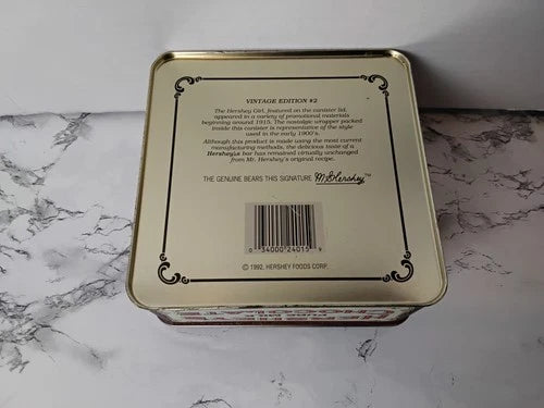 Hersey Milk Chocolate Girl Tin, Vintage Edition #2