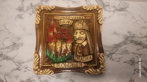 Bran Castle Dracula Transylvania Souvenir Wall Plaque