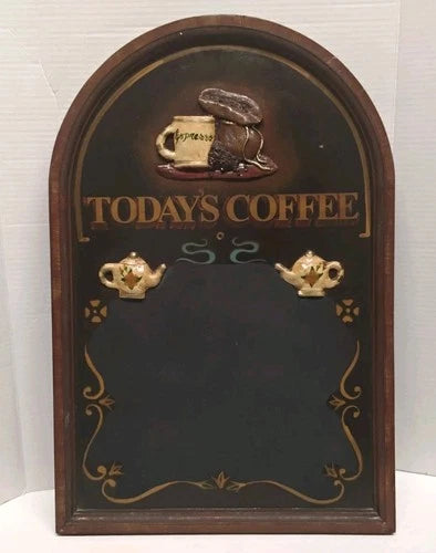 Vintage "Today's Coffee" Chalkboard Wall Sign