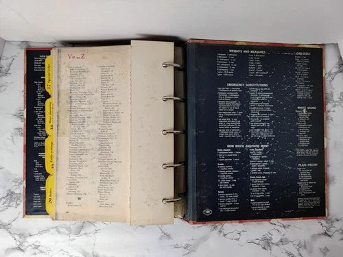 Vintage MCM 1968 Better Homes and Gardens New Cook Book 5 Ring Binder