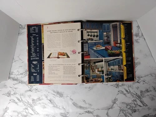 Vintage MCM 1968 Better Homes and Gardens New Cook Book 5 Ring Binder