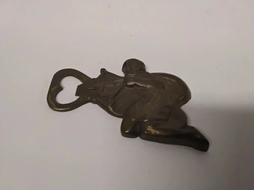 MCM Vintage Italian Brass Cupid Bottle Opener Mod Dep