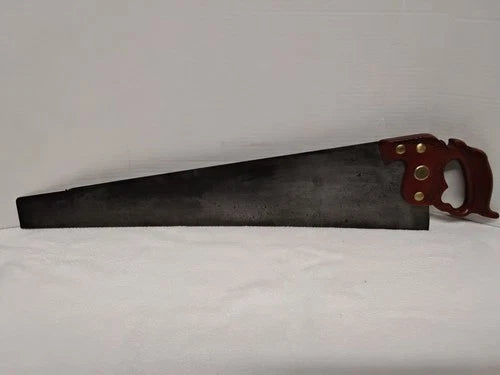 Antique Henry Disston & Sons D-8 Handsaw, Let-In Handle, C. 1890s-1920
