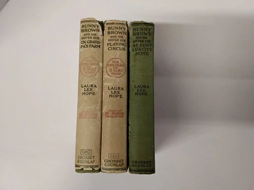 Set Of 3: 1916 Bunny Brown Childrens Books