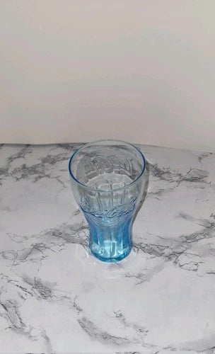 Vintage 2009 Coca-Cola McDonald's Promotional 12 Oz. Teal Glass
