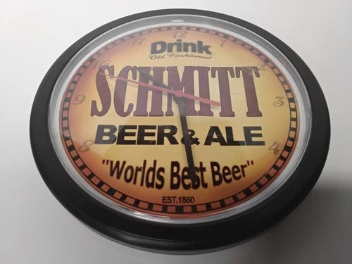 Retro Schmitt Beer & Ale Clock