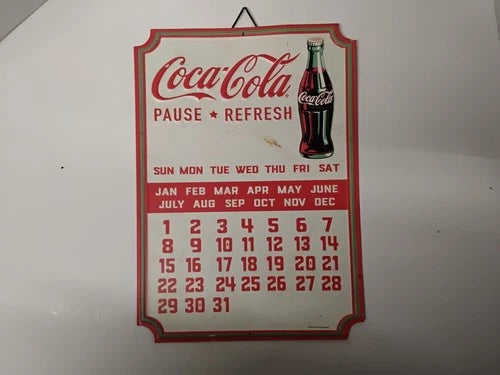 Replica Coca Cola Calender Tin