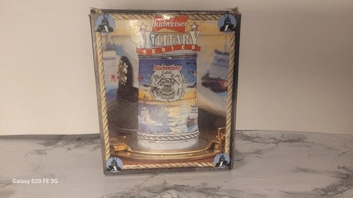 1996 Budweiser Military Series Coast Guard Stein with Box & Certificate