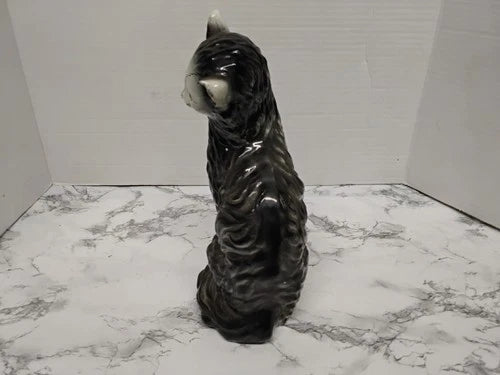 Vintage MCM Wales Japan Ceramic Cat Statue Figurine