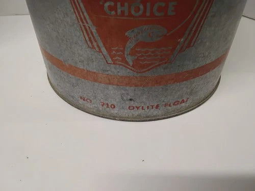 Antique 1950s Live Bait/ Minnow Bucket