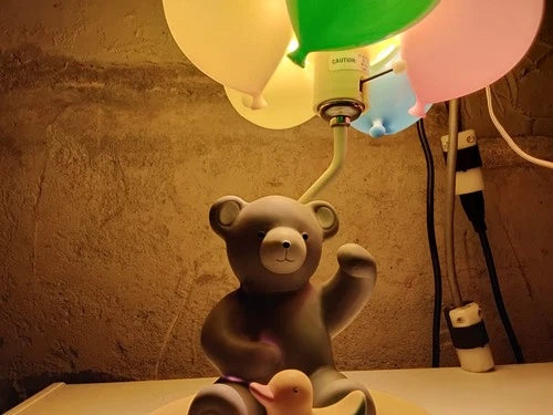 Vintage Dolly Toy Co Nursery Lamp Teddy Bear Night Light