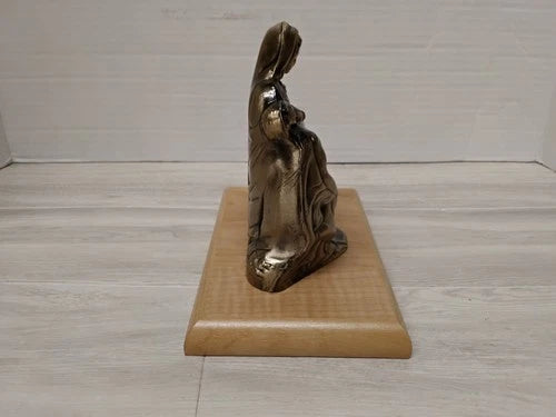 Jesus And Mary Metal Statue