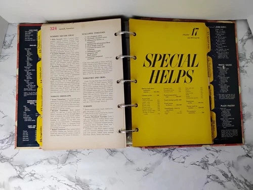 Vintage MCM 1968 Better Homes and Gardens New Cook Book 5 Ring Binder
