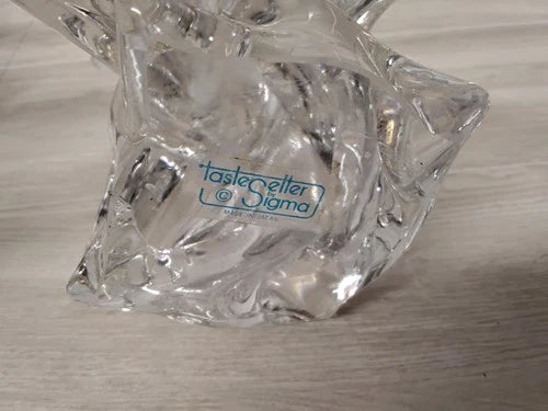 2 Vintage Festive Glass Christmas Tress