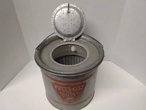Antique 1950s Live Bait/ Minnow Bucket
