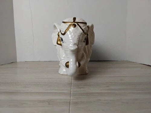 Ceramic Elephant Figurine With Date! 1/18/78