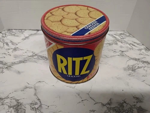 Vintage 1982 Ritz Cracker Tin Advertisement