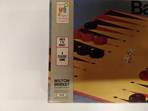 1973 Milton Bradley Backgammon Acey-Deucy Board Game  Complete Set