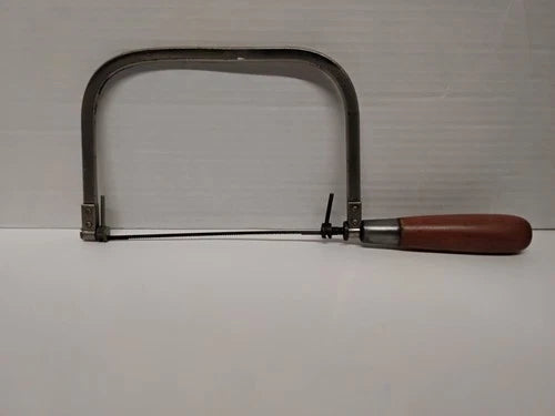 Vintage Disston USA Coping Saw Wood Handle Restored Hand Tool Woodworking