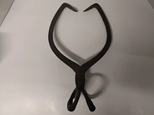 Antique Hand-Forged Iron Ice Tongs – Primitive Folk Art Decor