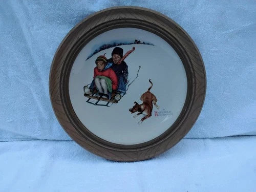1972 Four Seasons Norman Rockwell Wall Plaque Plates