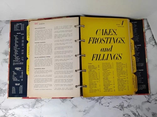 Vintage MCM 1968 Better Homes and Gardens New Cook Book 5 Ring Binder