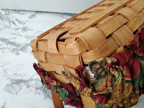 Vintage Farmhouse Wooven Basket