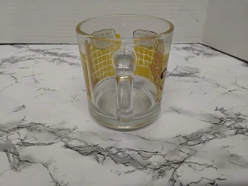 Vintage 1978 Garfield McDonald's Glass Mug Cartoon/Advertisement