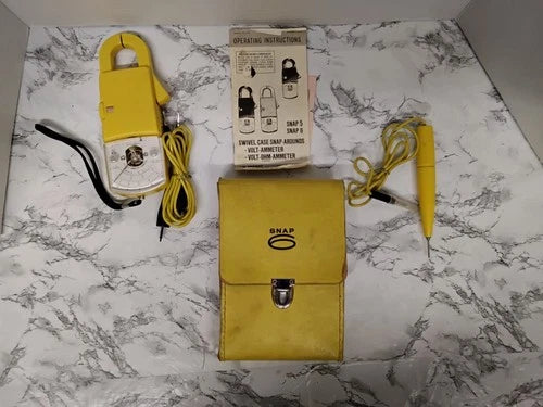 Vintage A.W. Sperry Snap 6 Volt-Ohm-Ammeter OHM-525 Clamp Multimeter