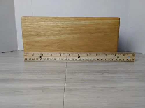8 Slot Wooden Knife Storage Block With Square Accessory Hole