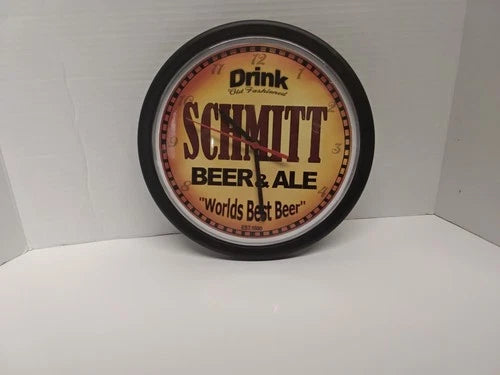 Retro Schmitt Beer & Ale Clock