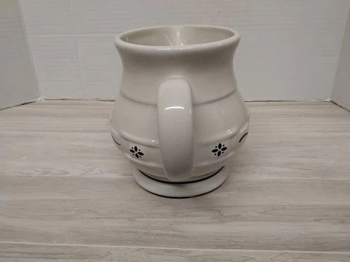 Vintage Longaberger Pottery Woven Traditions Blue Pitcher 1 Quart 32 oz