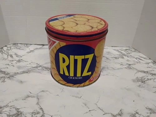 Vintage 1982 Ritz Cracker Tin Advertisement