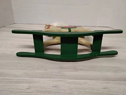 Vintage Handcrafted Wooden Rocking Horse