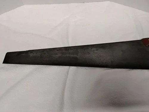 Antique Henry Disston & Sons D-8 Handsaw, Let-In Handle, C. 1890s-1920