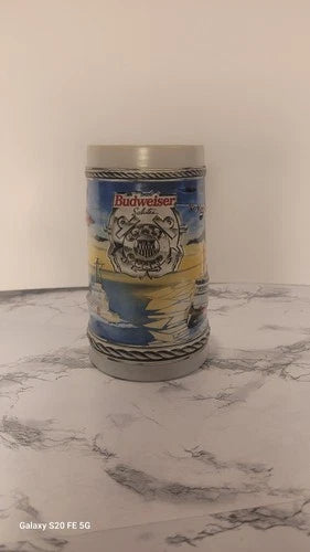 1996 Budweiser Military Series Coast Guard Stein with Box & Certificate