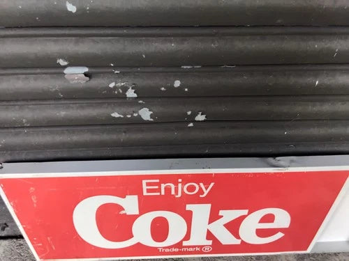 Vintage 1970s 3 Sided Coca Cola Sign
