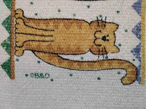 4 Vintage B&D 1990's Cat Placemats
