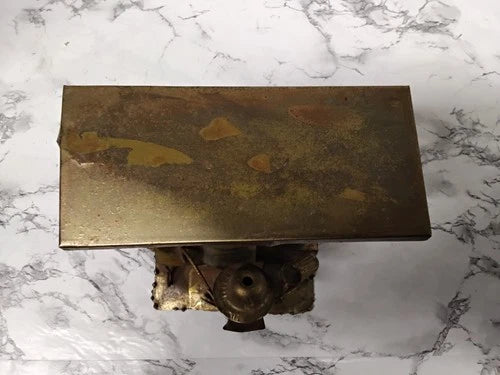 Vintage Copper Metal Piano Player Music Box Figurine Wind Up Steampunk Art 6"