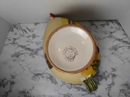 Vintage Italian Folk Art Rooster Gravy Boat/Pitcher