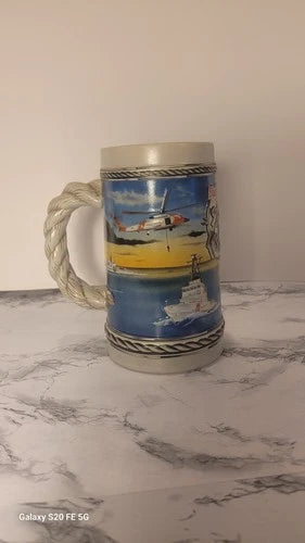 1996 Budweiser Military Series Coast Guard Stein with Box & Certificate