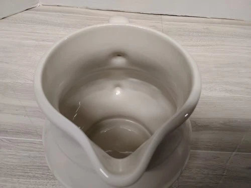Vintage Longaberger Pottery Woven Traditions Blue Pitcher 1 Quart 32 oz