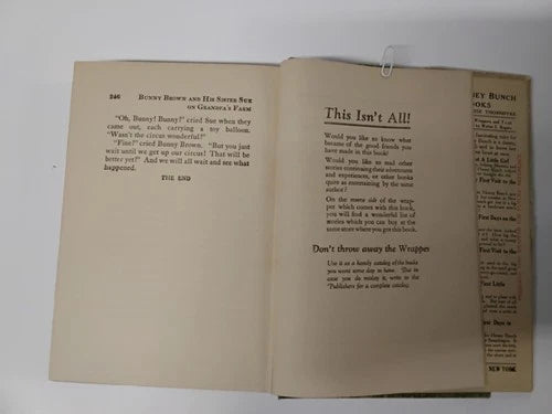 Set Of 3: 1916 Bunny Brown Childrens Books