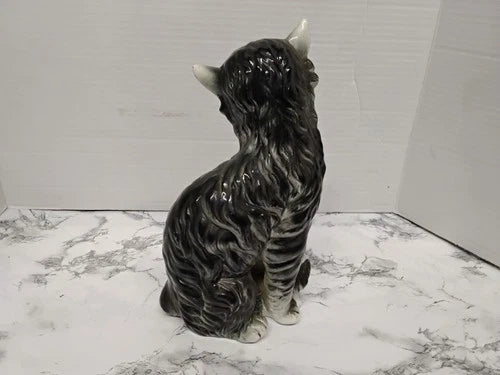 Vintage MCM Wales Japan Ceramic Cat Statue Figurine