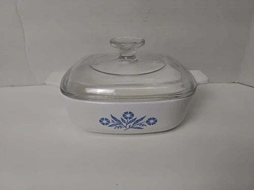Blue Flower Corning Ware P-1-B